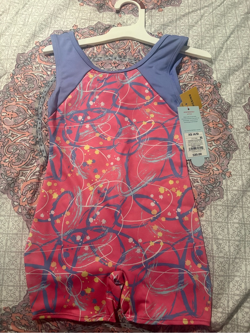 Cat & Jack Purple and Pink Active Tank Top